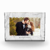 Eleganter Rahmen aus Marmor Fotoblock (Vorderseite)