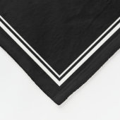 Eleganter Rahmen für das Foto von Pferden Fleecedecke (Ecke)