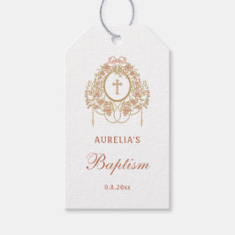Eleganter Rahmen Heiliges Kreuz Taufe Geschenkanhänger