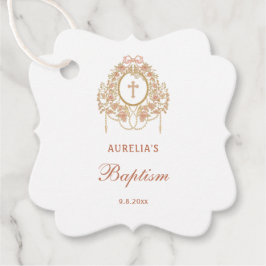 Eleganter Rahmen Heiliges Kreuz Taufe Geschenkanhänger
