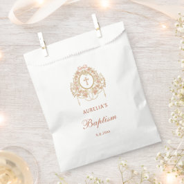 Eleganter Rahmen Heiliges Kreuz Taufe Geschenktütchen