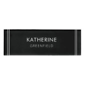 Eleganter Rahmen Moderner Designname Markierung Sc Namenschild (Vorderseite)