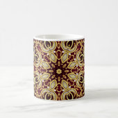 Eleganter Rahmen: Perle und Gold. Kaffeetasse (Mittel)