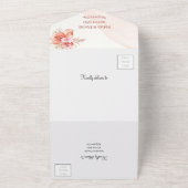 Eleganter Rahmen Personalisierte Hochzeit All In One Einladung (Außenbereich)