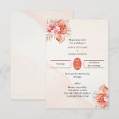 Eleganter Rahmen Personalisierte Hochzeit Einladung (Vorne/Hinten)