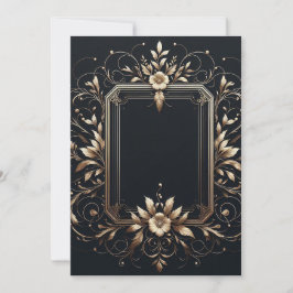 Eleganter Rahmen Save the Date Einladung