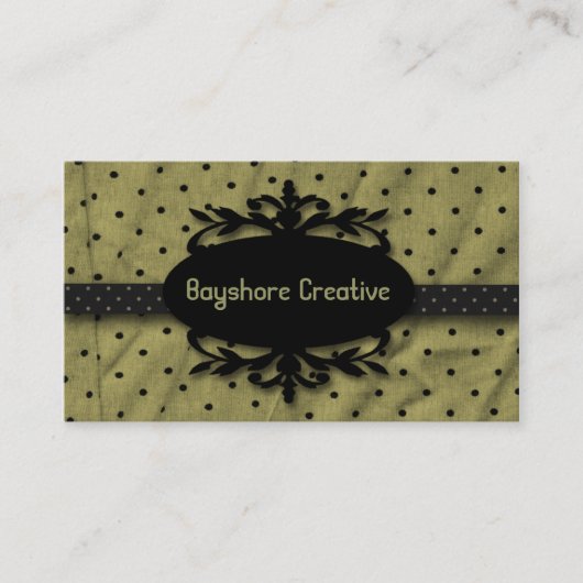 Eleganter Rahmen-weise schwarze Visitenkarte (Vorderseite)