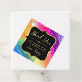 Eleganter Rainbow Glitzer Agate & Gold 21. Geburts Geschenkanhänger (Beispiel)