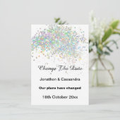 ELEGANTER RAINBOW PASTEL SPOT ÄNDERN DAS DATUM (Stehend Vorderseite)