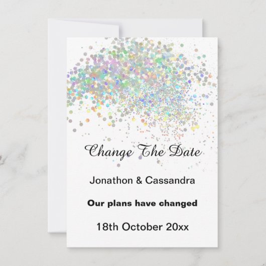 ELEGANTER RAINBOW PASTEL SPOT ÄNDERN DAS DATUM (Vorderseite)