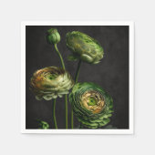 Eleganter Ranunculus. Serviette (Vorderseite)