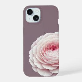 Eleganter rauchiger Mauve-Rouge-Blüten iPhone 15 Hülle