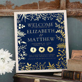 Eleganter Real Foil gepresstes Blumenzettel Foliendrucke