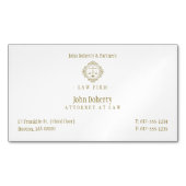 Eleganter Rechtsanwalt | Anwaltskanzlei Magnetische Visitenkarte (Vorderseite)