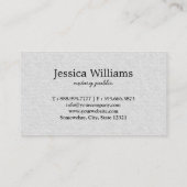 Eleganter Rechtsanwalt bei Notar Visitenkarte (Rückseite)