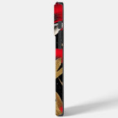 Eleganter Red and Gold Abstrakt Fox mit Individuel Case-Mate iPhone Hülle (Rückseite / Links)