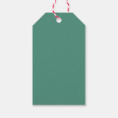 Eleganter Red Bow Personalisierter Weihnachtsgesch Geschenkanhänger (Rückseite)