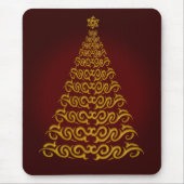 Eleganter Red Christmas Tree Mouse Pad Mousepad (Vorne)