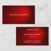 Eleganter Red Damask Premium Dick Beruflich Visitenkarte (Vorne/Hinten)