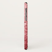 Eleganter Red Glitzer Luxus Case-Mate iPhone Hülle (Hinten/Links)