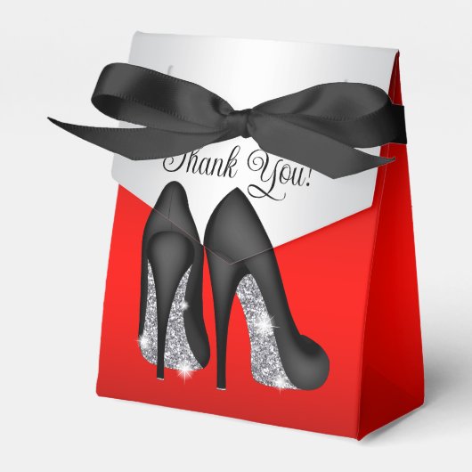 Eleganter Red High Heel Shoe Geschenkschachtel (Vorderseite)