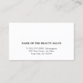 Eleganter Red Imitate Gold Beauty Salon Coupon (Rückseite)