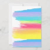 Eleganter Regenbogen Moderne LGBT Wedding Couples  Einladung (Rückseite)