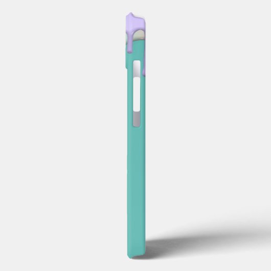 Eleganter Regenbogen-Tropfen Mint Green Case-Mate iPhone Hülle (Rückseite / Links)