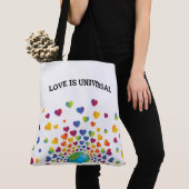 Eleganter Regenbogen von Herzdesign Tasche (Von Nahem)