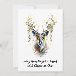 Eleganter Reindeer, Ihre Tage voller Weihnachtsauf Feiertagskarte