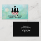 Eleganter Reinigungsservice Glitzer Bokeh Business Visitenkarte (Vorne/Hinten)