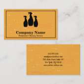 Eleganter Reinigungsservice Glitzer Bokeh Business Visitenkarte (Vorne/Hinten)