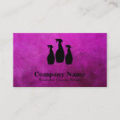 Eleganter Reinigungsservice Glitzer Bokeh Visitenkarte (Vorderseite)