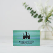 Eleganter Reinigungsservice Glitzer Bokeh Visitenkarte (Stehend Vorderseite)