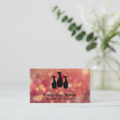 Eleganter Reinigungsservice Glitzer Wasserfarbe Visitenkarte (Stehend Vorderseite)