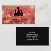 Eleganter Reinigungsservice Glitzer Wasserfarbe Visitenkarte (Vorne/Hinten)