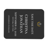 Eleganter Reitsport Save-the-Date-Magnet Magnet (Horizontal)