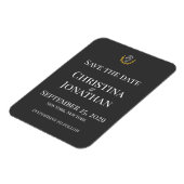 Eleganter Reitsport Save-the-Date-Magnet Magnet (Linke Seite)