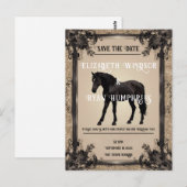 Eleganter Reitstil Postkarte (Vorne/Hinten)