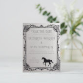 Eleganter Reitstil Postkarte (Stehend Vorderseite)