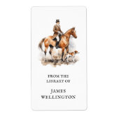 Eleganter Reittier British Hunter Horse Ex Libris (Vorne)