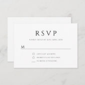 Eleganter religiöser Blumenkreuz RSVP Karte (Vorne/Hinten)