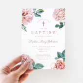 Eleganter, religiöser Kreuzdorfstich Einladung