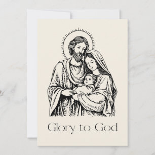 Eleganter religiöser Ruhm zu Christlichen Weihnach Feiertagskarte