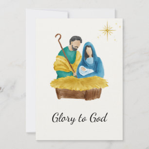 Eleganter religiöser Ruhm zu Christlichen Weihnach Feiertagskarte