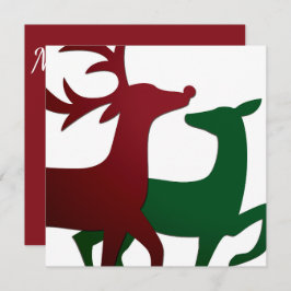 Eleganter Rentier Einladung