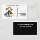 Eleganter Reparaturhandyman Visitenkarte (Vorne/Hinten)