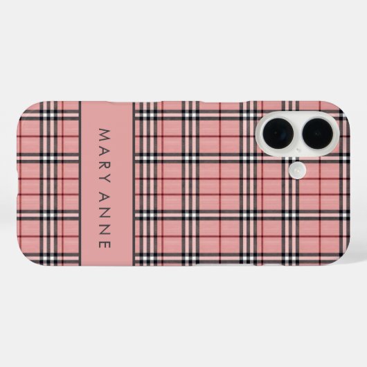 Eleganter Retro Checkered Case (Rückseite (Horizontal))