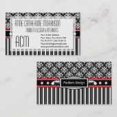 Eleganter Retro Dreißigerjahre Visitenkarte (Vorne/Hinten)