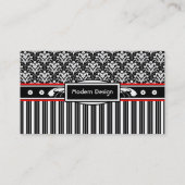 Eleganter Retro Dreißigerjahre Visitenkarte (Rückseite)
